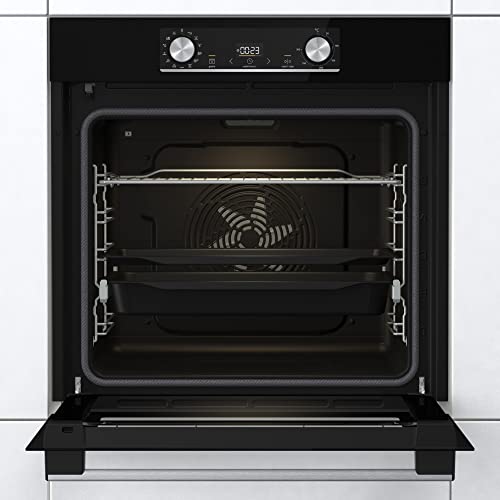 Gorenje 738971 Pyrolyse-Backofen Einbaubackofen-Set OptiBake Black