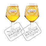 Laurie's Pub and Bar Accessories Cruzcampo Sevilla Beer Glass, Glass, Tulip Shape, 568ml, Set of 2