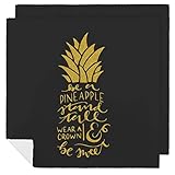 Pineapple Cloth Napkins Print Square Dinner Napkins Washable Table Napkins