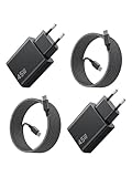 2Pack 45W USB C Schnellladegerät für Samsung, 45W Ladegerät USB C PPS-Schnellladen Netzteil Super Fast Charger mit 2M 100W Typ-C Ladekabel für Galaxy S25/S24/S23/Note20, für iPhone 17/16/15