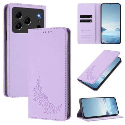 �X�}�z�P�[�X �Ή��@�� for Doogee Note 56 (Pro) / Note 56 Plus �yRFID�u���b�N�z�y�J�[�h�z���_�[�t�����z �}�O�l�b�g�J�� �X�^���h�@�\�t���z�X�}�z�P�[�X Purple