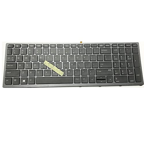 Clavier HP ZBook 17 G3 QWERTY US noir pour réparer les touches bloquées de PC