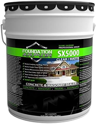 Armor SX5000 Penetrating Silane Siloxane Concrete Sealer and Masonry Water Repellent (5 GAL)