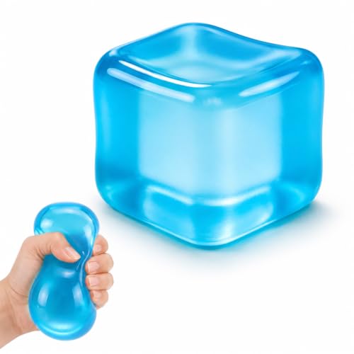 Cube Squishy Fidget Toy, Washable Slow Rising Squeeze Toy for Kids & Adults, Squeeze for Stress Relief, Sensory Stress Cube for Classroom & Office