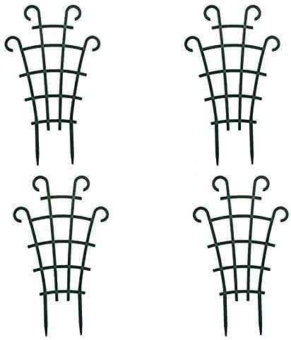 Feizeisun Trellis for Pots, 4 Pcs Small Climbing Plants Support Superimposed Plastic Plant Climbing Frame Trellis Support for Clematis Indoor Potted Climbing Plants
