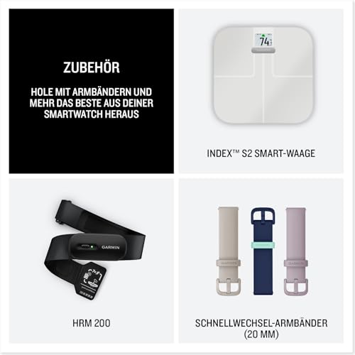 Garmin vivoactive 6 42mm - Fitness-Smartwatch, 1,2-AMOLED-Touchdisplay, bis zu 11 Tage Akkulaufzeit, 80+ Sport-Apps, Trainingsoptionen, Gesundheitsfunktionen, Smart Notifications, GarminPay