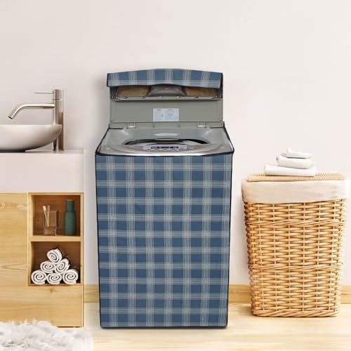 Image of Lithara Top Load Fully Automatic Washing Machine Cover for LG, Samsung, IFB, Whirlpool, Suitable for 5 kg & 5.5 Kg - Waterproof, Dustproof Cover (Print-7)