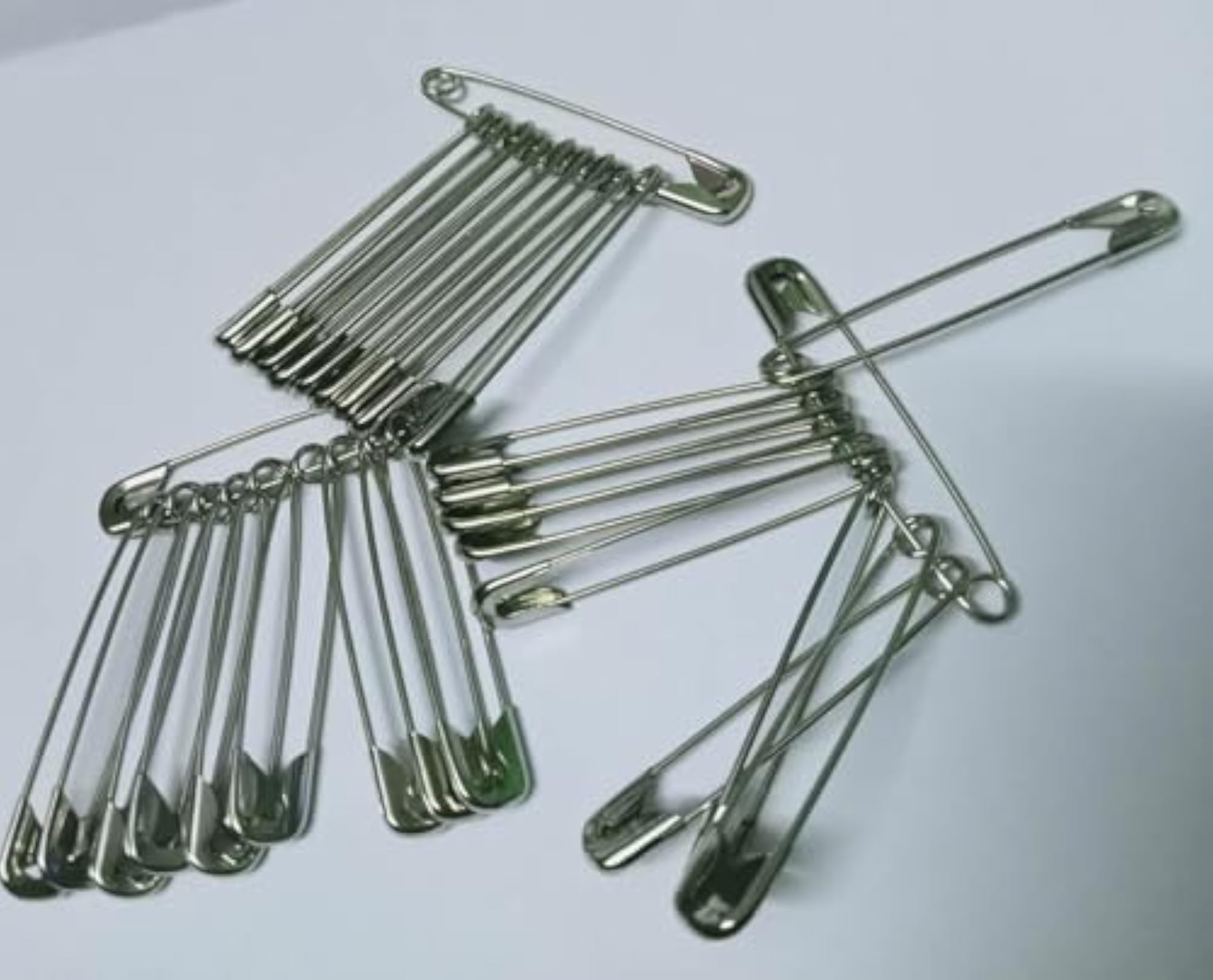 Rust Proof Big Safety Pins, Pack of 30