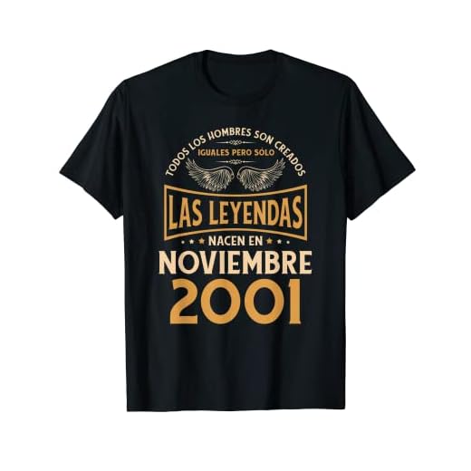 Cumpleaños Hombre Regalos Las Leyendas Noviembre 2001 Camiseta