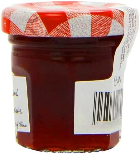 Bonne Maman Strawberry Preserves, Marmalade Fruit Jam Single Serve Mini Jars, 30 g, 30 Count