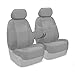 Coverking Custom Fit Front 50/50 Bucket Seat Cover for Select Honda Element Models - Ballistic (Light Gray)