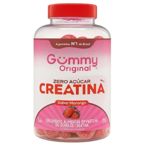Gummy Creatina (90 Gomas), Morango, Gummy