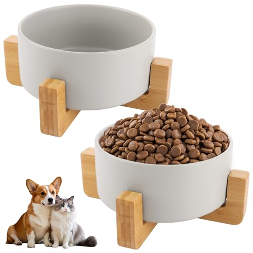YAYODS 2 ciotole per cani da 850 ml, in ceramica, per cani e gatti, per cani e gatti