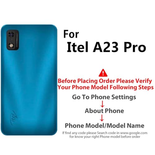 Image of COVERBLACK Soft Rubber Silicon Clear Back Cover Compatible Model for Itel A23 Pro - Transparent