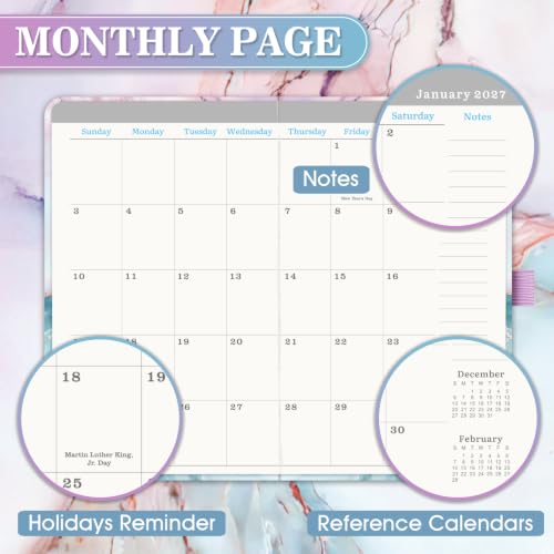 Planificadores pequeños de 2026-2028 y 2029 con calendario mensual de bolsillo julio 4
