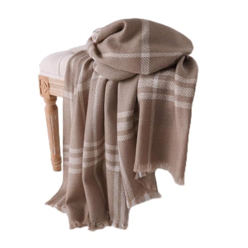 Écharpe laine carreaux look sauvage pour style urbain quotidien