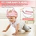 Accmor Baby Head Protector for Crawling Walking, Cute Baby Helmet Adjustable Infant Safety Cap, Breathable Protective Cap Kids Headguard Soft Cushion, Anti-Collision Toddler Helmets for 6m-24m Girls