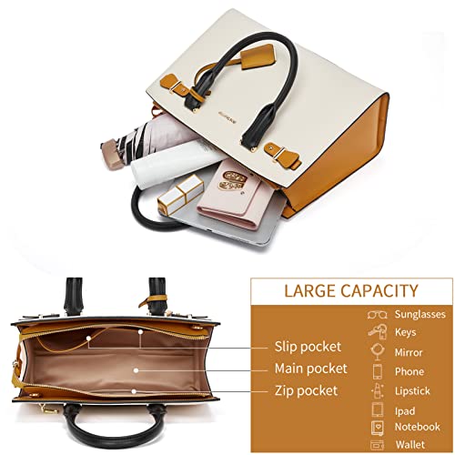 BOSTANTEN Women Leather Handbag Designer Satchel Purses Top Handle Shoulder Totes Crossbody Bag4