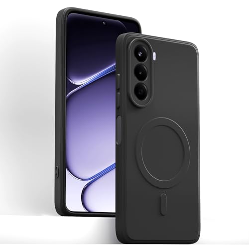 Image of Pikkme Back Cover for OnePlus Nord CE 6 Lite 5G Soft Matte Silicone Mag-Safe Design (Mag-Safe Not Support) Camera Protection | Slim Fit Bumper Cover (Black)
