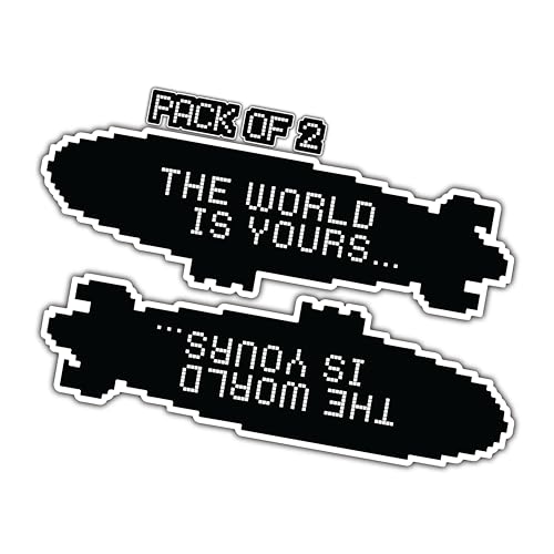 Image of THATS IT - The World is Yours Stickers - Vinyl Bumper Sticker for Car, Van, and SUV - Waterproof Decal for Waterbottle and Laptop - Indoor and Outdoor Use for MacBook - Long Lasting Cup Decal -TI 342