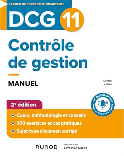 DCG 11 - Contrôle de gestion - Manuel - 2e