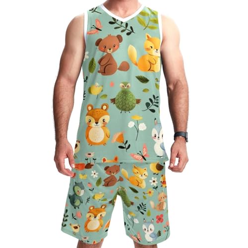 Combinaison de basket-ball homme avec poches costume sport dessin animé taille 5XL