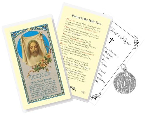 Médaille de la Sainte Face de Jésus de 2,5 cm pour vos prières quotidiennes à la maison