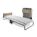 Jay-Be Cama plegable Revolution con colchón de fibra E Rebound, individual