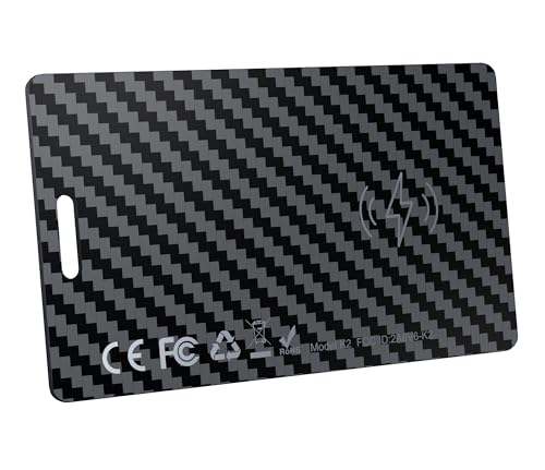 DEEBYCOO Geldbörsen Tracker Karte Kompatibel mit Apple Wo ist? App und Google Find Hub Ultra-Dünn 1.8mm Wallet Finder Wiederaufladbare Tracker Karte für Gepäckanhänger Reisepässe IP68 Wasserdicht