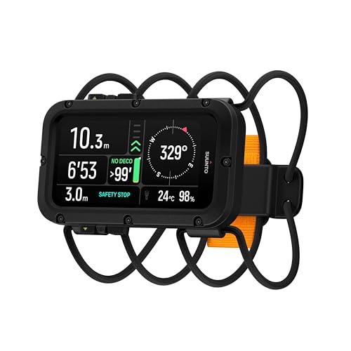 Suunto Nautic Dive Computer with 3.26” AMOLED Display, Multi-Gas Support, GPS, Weather & Tide Info, 200m Water Resistance, Wireless Tank Pressure, Up to 120h Battery Life