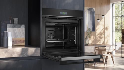 Siemens HB774G1B1, Iq700 - Forno Da Incasso Intelligente, 60 X 60 Cm, Made In Germany, Colore: Nero Activeclean Pirolisi & Humidclean Hydrolyse, Air Fry, Programmi Automatici, Touch Screen Colorato - 4