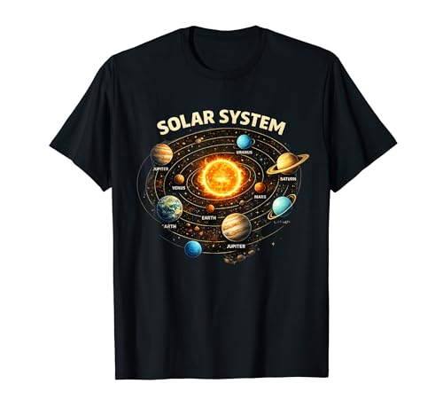 Cute Solar System Planets Astronomy Space Galaxy Design T�V���c
