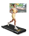 Lacuffy Walking Pad Raceable 8km/h, Under Desk Treadmill Max 159kg, Walking Treadmill Smart App Control 2.5HP with AI Training and Multi-Runner Races
