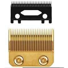 FX802G Replacement Blades Compatible with FX870/FXF880/FX810/FX825/FX673N Clippers, DLC Taper Blades for FX Clipper BladesGold