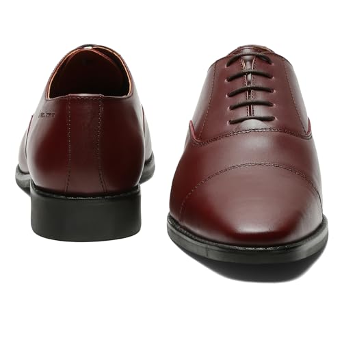 Image of LOUIS STITCH Men's Derby Shoes | Handmade Italian Leather Formal Shoes | Classic Lace-Up Derby Shoes for Men | Premium, Office & Wedding Shoes | Sizes 6-12