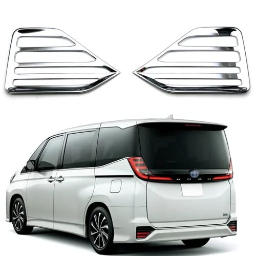 BK-MOTOR トヨタ 新型ヴォクシー ノア リアフォグライトフレーム90系 95系 専用パーツ リアリ後期型 ハイブリッド フォグランプガーニッシュ フォグランプカバー フレクターガーニッシュ 3P メッキ仕上げ