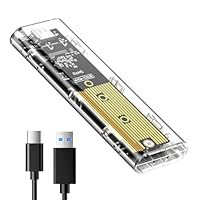 NVME Gehäuse M.2 ssd gehäuse nvme USB Adapter, ssd Adapter m2 ssd gehäuse pcie m2 Adapter 10Gbps USB3.1 Gen2 für ssd m2 gehäuse Größe 2230/2242/2260/2280 Untersützt UASP