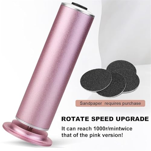 Removedor Eléctrico de Callos para Pies, Removedor Eléctrico de Callos con Regulador de Velocidad y 60 Discos de Lijado, Dermave Foot Grinde para Hombres y Mujeres, Gris miniatura 5