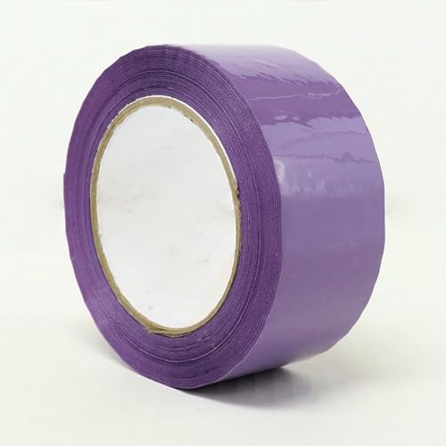 PSBM Purple Packing Tape, 2 Inch x 110 Yards, 72 Pack, Colored Packaging Tape for Dispenser Refill, Moving, Storage, Shipping, Color Coding Inventory