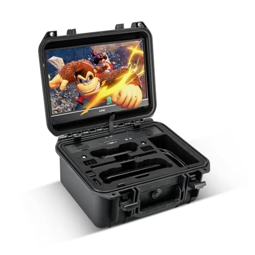 G-STORY 14'' Tragbarer Monitor-Etui für Switch 2, 4K&60Hz oder 1080P&120Hz Tragbarer Gaming-Monitor IPS-Bildschirm HDMI Stoßfestes Reise-Trageetui Spielmodus, Reise-Monitor (Nicht enthalten)
