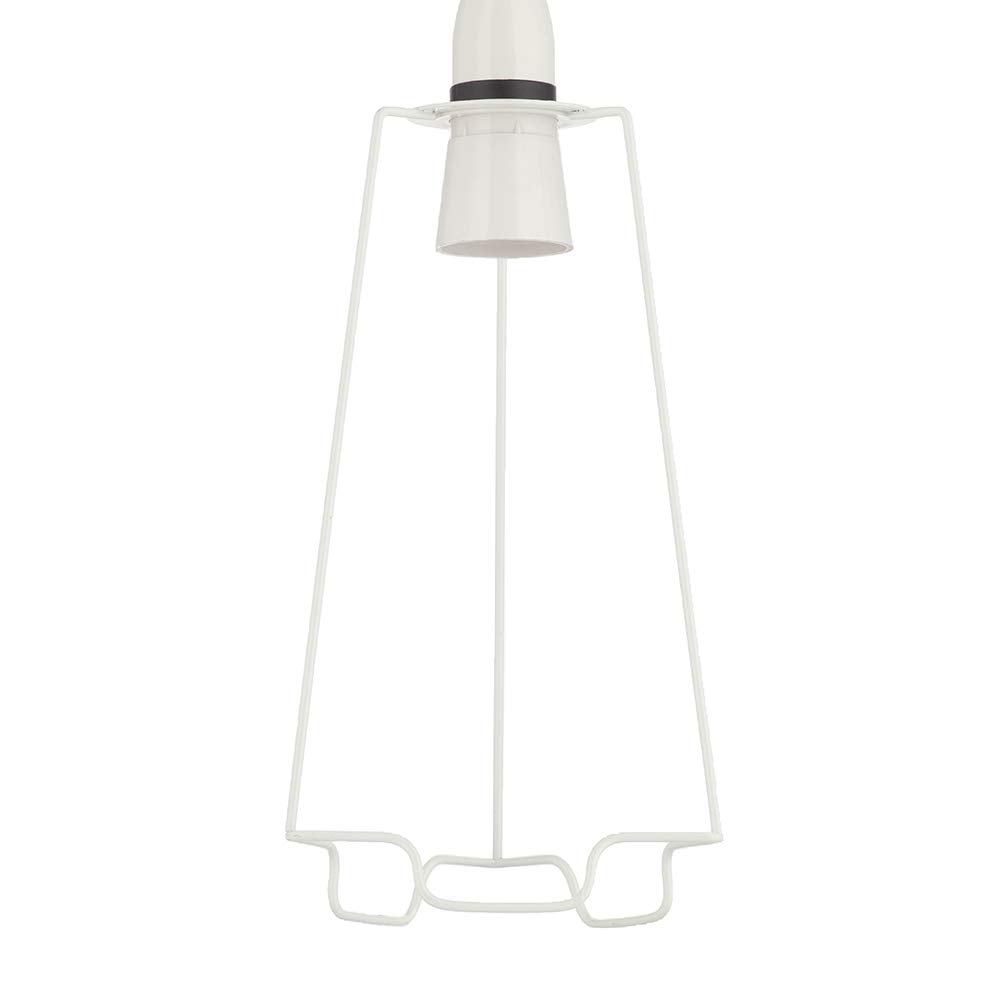 Litecraft Light Shade Carrier 13 cm Easy Fit Lampshade Fitting - White