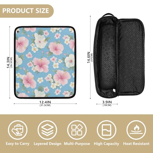 Bolsa de viaje azul claro para herramientas de cabello miniatura 4