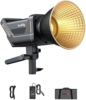 SMALLRIG RC 220B 220W Bi-Color LED Video Light 2700K-6500K 84500 Lux@3,3 stopy (1M) Ciągłe oświetlenie CRI 95+ TLCI 96+ z mocowaniem Bowens, ręcznym i zdalnym sterowaniem - 3621