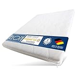 Stillerbursch Laufgittereinlage 75x100 Elon | Laufgittermatratze | Babymatratze Laufstall | Made in Germany | 100% Polyester | Bezug waschbar 40 Grad | weiß