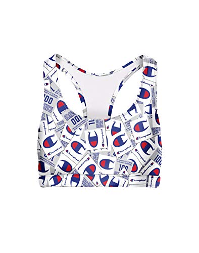 Champion LIFE Women's The 029 Reissue Bra, Jockey Tang Scatter Mix White, Small