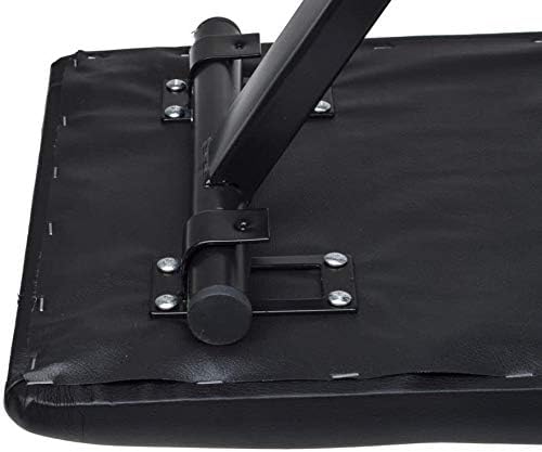 COLIBROX Black Adjustable Piano Keyboard Bench Leather Padded Seat Folding Stool Chair