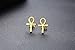 Ancient Egyptian Symbol Ankh Cross Stud Earrings Stainless Steel Key of Life Ear Plugs for Men Women