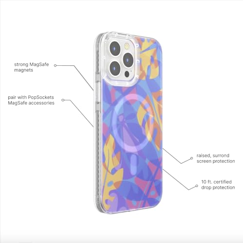 Funda de diseño Boca Palms Blue para iPhone 13 Pro MagSafe 4