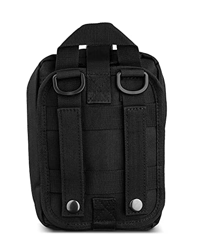 Scherber Premium IFAK Kit Trauma Pack | HSA/FSA Approved | Fully Stocked MOLLE Pouch w/CAT Tourniquet, HyFin Chest Seal, & Israeli Bandage | Trauma Kit for Gunshot, Bleeding, Major Wound Care (Black) - Image 4