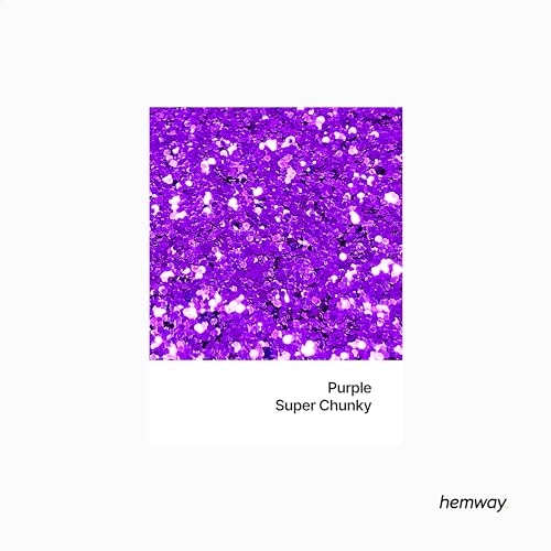 Eco Friendly Biodegradable Glitter, Purple, Super Chunky (1/8" 0.125" 3mm) - Image 2